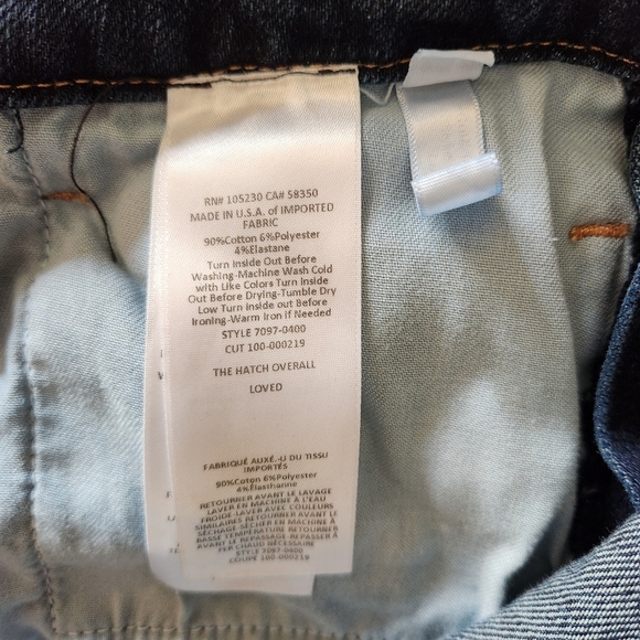 Current Elliot x Hatch |Hatch Size 1/4-6| Maternity Denim Overalls in Loved - Picture 11 of 12